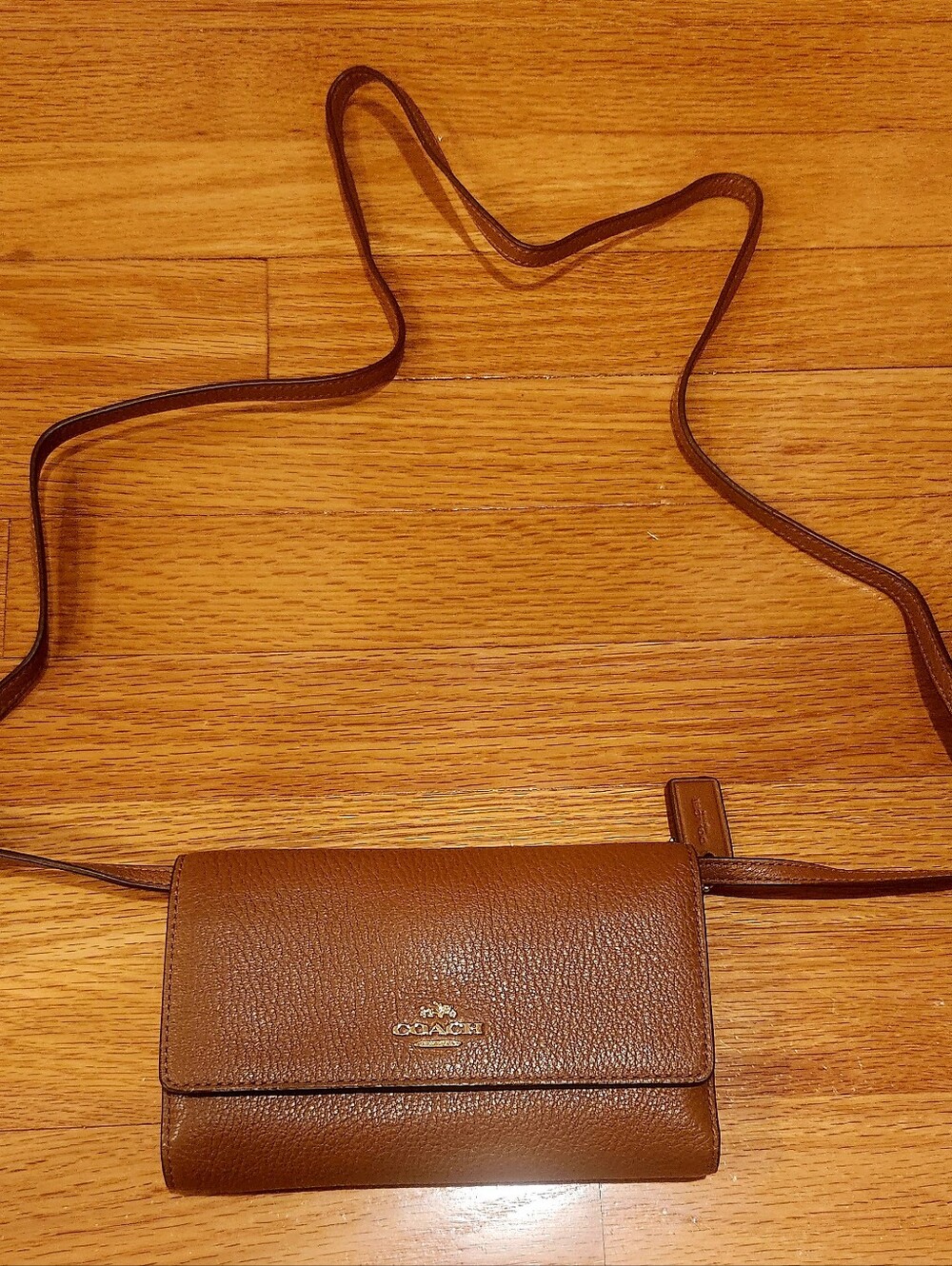 Coach Leather Crossbody Wallet